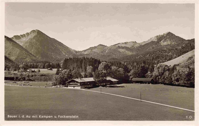 BAD WIEssEE Tegernsee Bauer in der Au mit Kampen und Fockenstein
