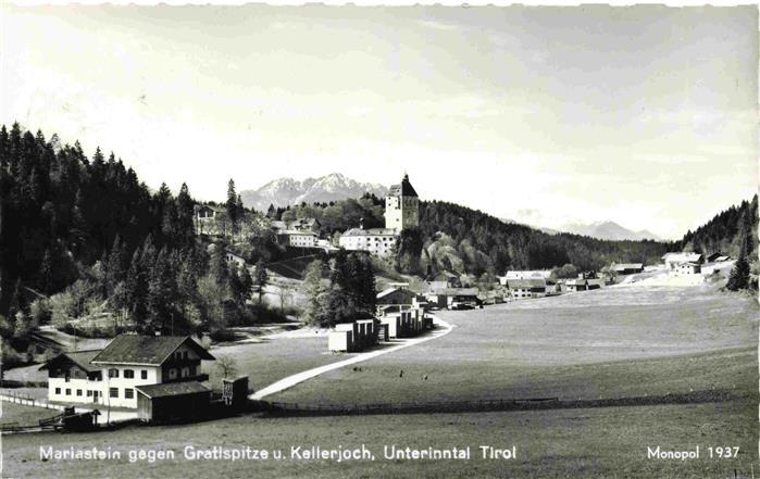 Mariastein Tirol AT mit Gratlspitze und Kellerjoch