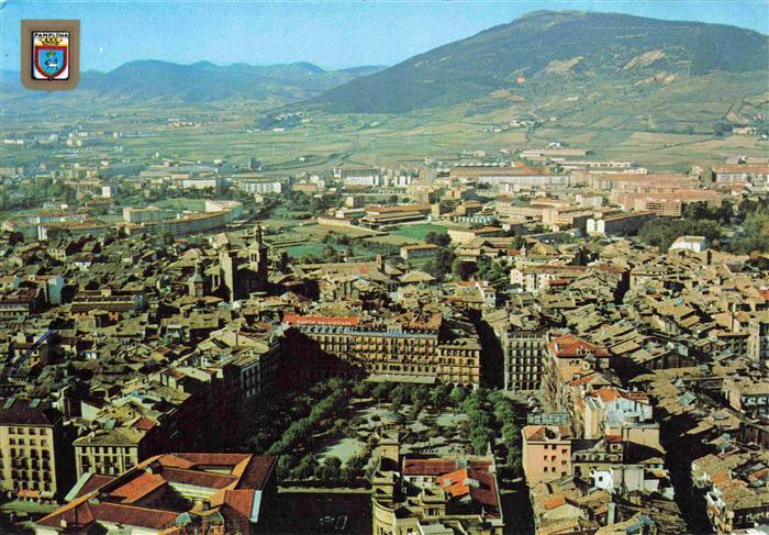 Pamplona Navarra ES Centro de la Ciudad Fliegeraufnahme
