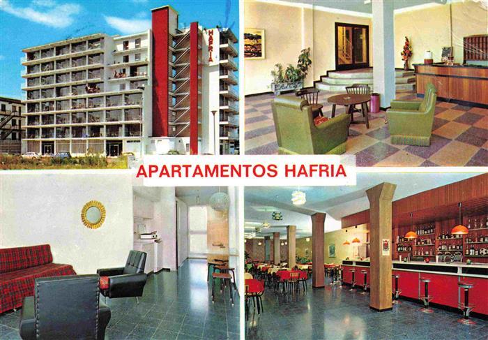 Calafell ES Apartamentos Hafria Foyer Gastraum Bar