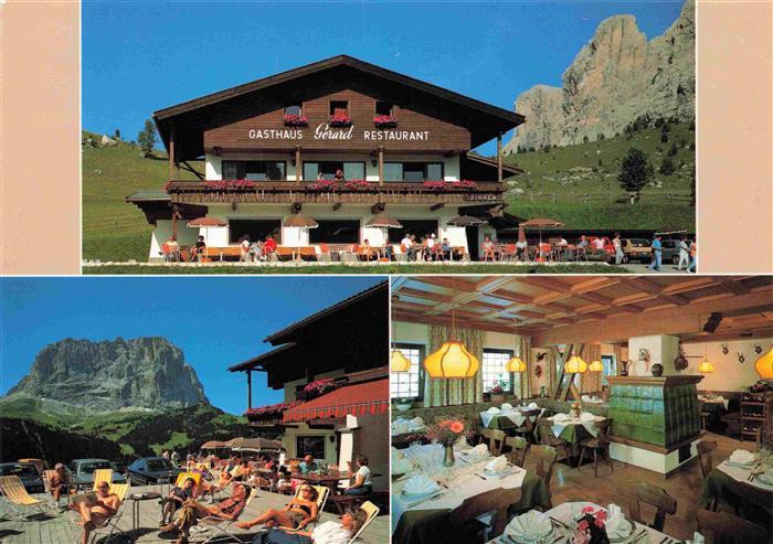 Groeden  St Ulrich-Groeden Suedtirol IT Gasthaus Gerard Restaurant Terrasse Gast