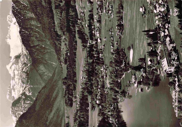 Alt-Aussee Altaussee Steiermark AT Fliegeraufnahme mit Hohem Dachstein
