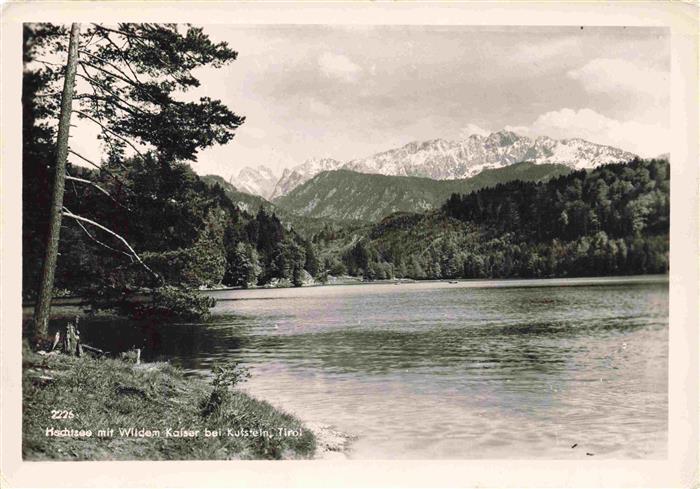 KUFSTEIN Tirol AT Hechtsee mit Wildem Kaiser