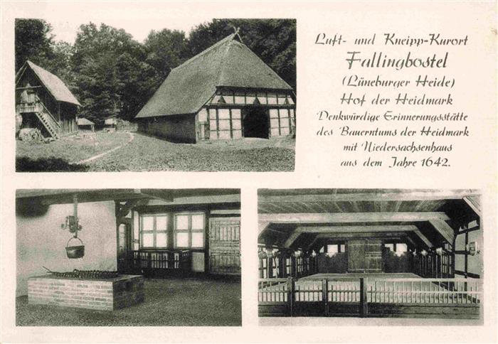Fallingbostel Bad Hof der Heidmark mit Niedersachsenhaus aus dem Jahre 1642