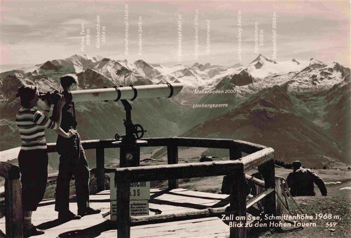 Zell See AT Aussichtsplattform mit Hohen Tauern