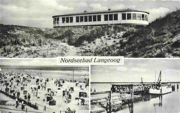 LANGEOOG Nordseebad Hotel Strand Schiffsanleger