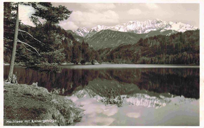 Hechtsee Kufstein Tirol AT mit Kaisergebirge