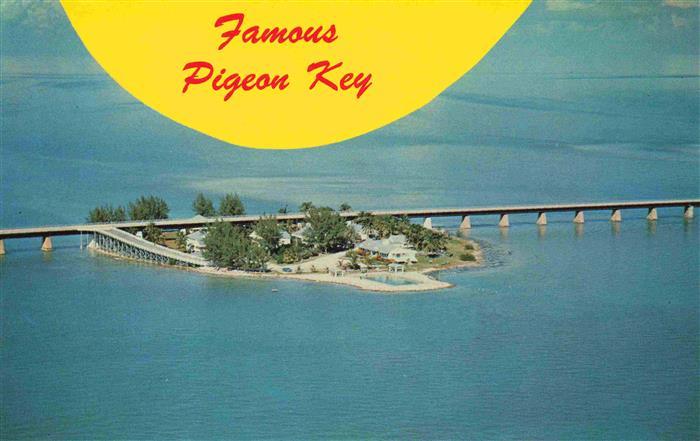 Key West Florida USA Air view of Piegon Overseas Highway