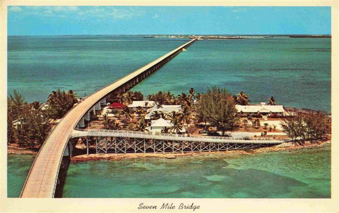 Florida Keys Florida USA Seven Mile Bridge Fliegeraufnahme