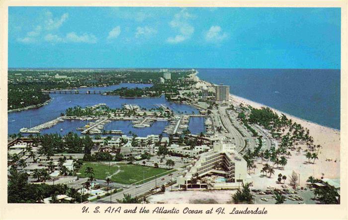 Fort Lauderdale Florida USA US A1A and the Atlantic Ocean Fliegeraufnahme