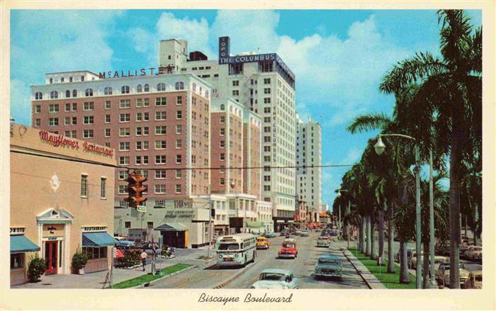 MIAMI Florida USA Biscayne Boulevard Hotel Row