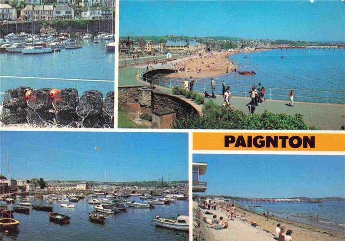 Paignton UK Panorama Strand Hafen