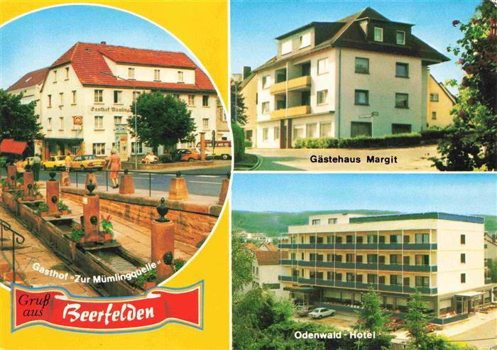 Beerfelden Odenwald Hessen Gasthof zur Muemlingquelle Gaestehaus Margit Odenwald