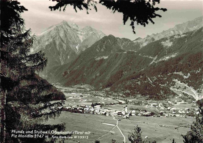 Pfunds Tirol AT mit Stuben und Piz Mondin