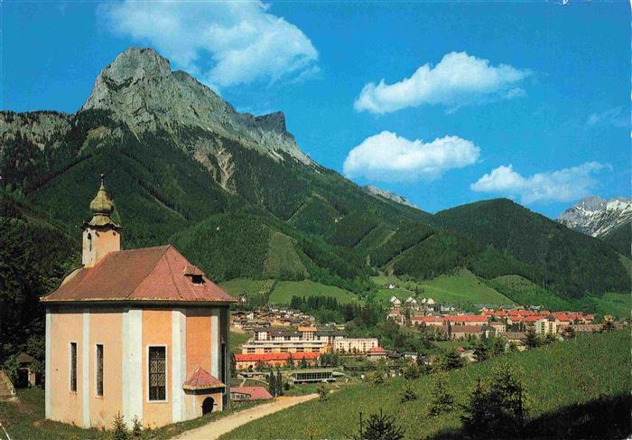 Eisenerz Steiermark AT mit Petrus Kapelle und Pfaffenstein