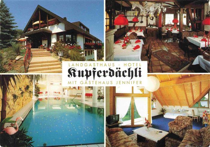 Karsau Landgasthaus Hotel Kupferdaechli mit Gaestehaus Jennifer Hallenbad Gastra