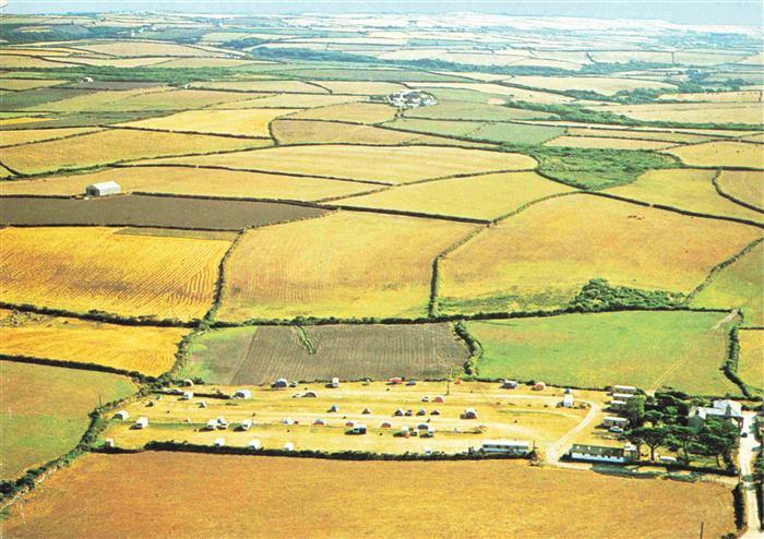 St Buryan Penwith Cornwall UK Lower Treave Caravan Park Fliegeraufnahme