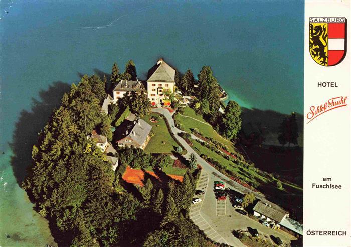Hof Salzburg AT Hotel Schloss Fuschl am Fuschlsee Fliegeraufnahme