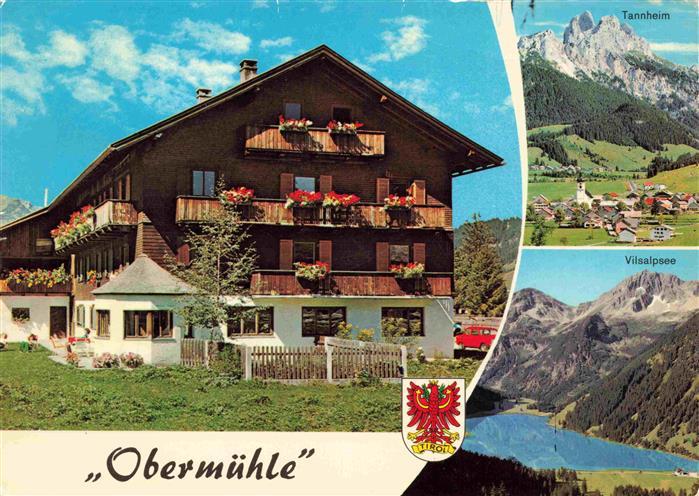 Tannheim 1097m Tirol AT Haus Obermuehle Panorama Vilsalpsee