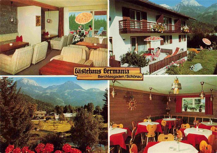 Schoenau Berchtesgaden Gaestehaus Germania Gast und Aufenthaltsraum Panorama Ter