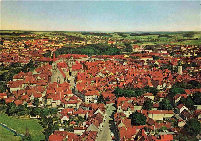 Ansbach Mittelfranken Fliegeraufnahme