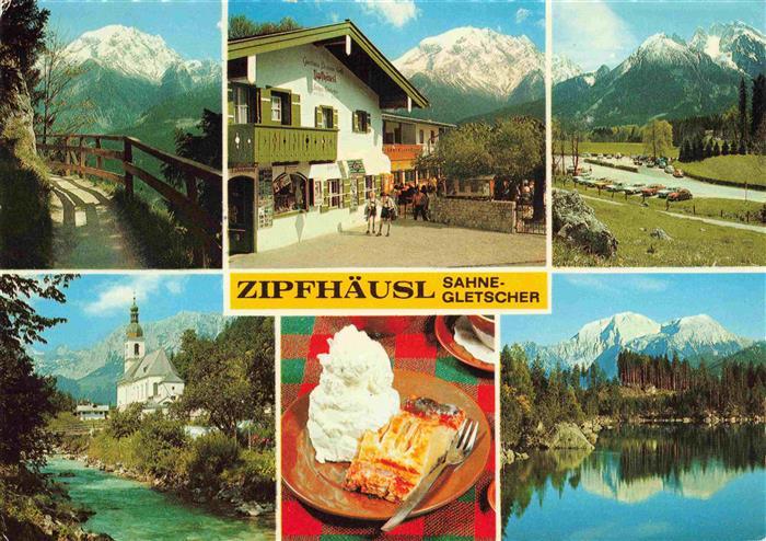 Ramsau  Berchtesgaden Berggasthof Pension Zipfhaeusl genannt Sahnegletscher Berg