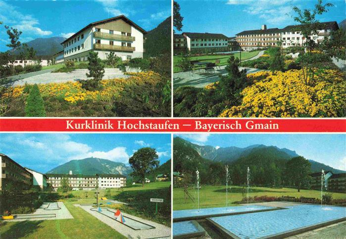 Bayerisch Gmain Kurklinik Hochstaufen der BVA fuer Angestellte Panorama