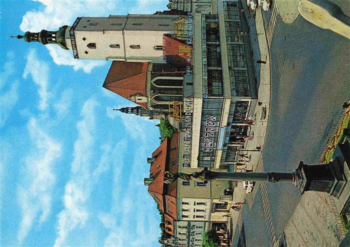 Olesnica Oels PL Rynek z prawej kosciol