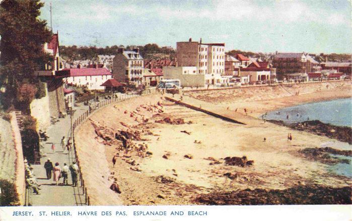 Jersey UK St Helier Havre des Pas Esplanade and Beach