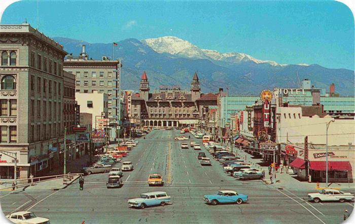 Colorado Springs Colorado USA Pikes Peak Avenue