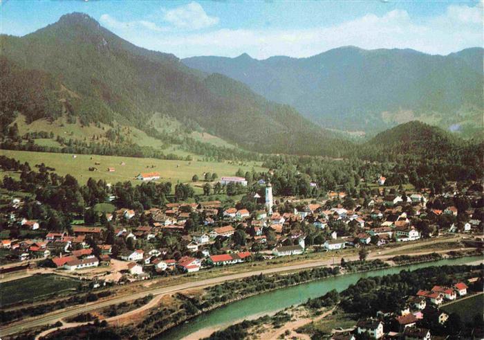 Lenggries Fliegeraufnahme mit Geierstein und Kampen