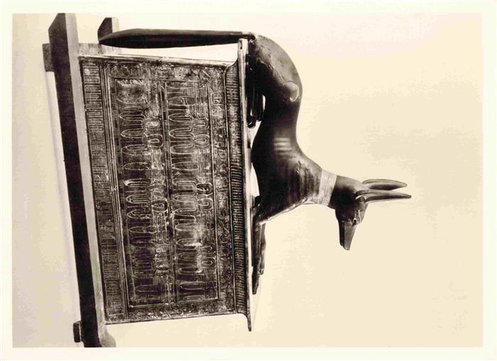 Egypt aegypten Tut Ank Amens Treasures Carrying chest of wood painted and gilt i