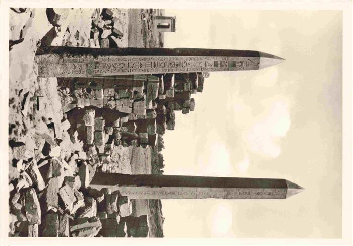 Karnak Egypt Obelisks of Tothmes III and Queen Hatsnepsut