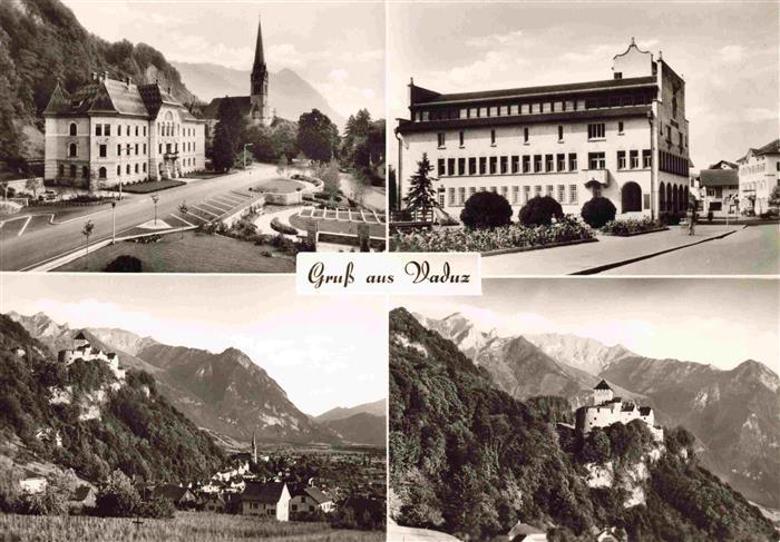 Vaduz Liechtenstein FL Ortsansichten Schloss