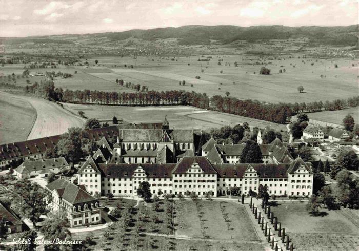 Salem  Baden Schloss Salem Bodensee Fliegeraufnahme