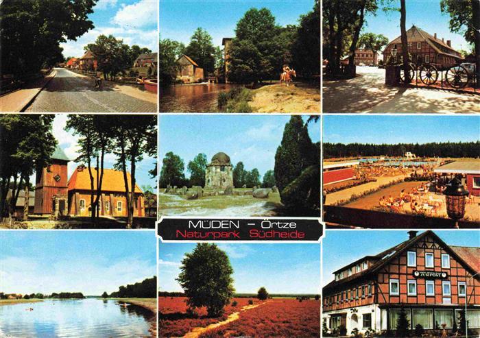 Mueden oertze Naturpark Suedheide Kirche oertzepartien Schwimmbad Gasthaus