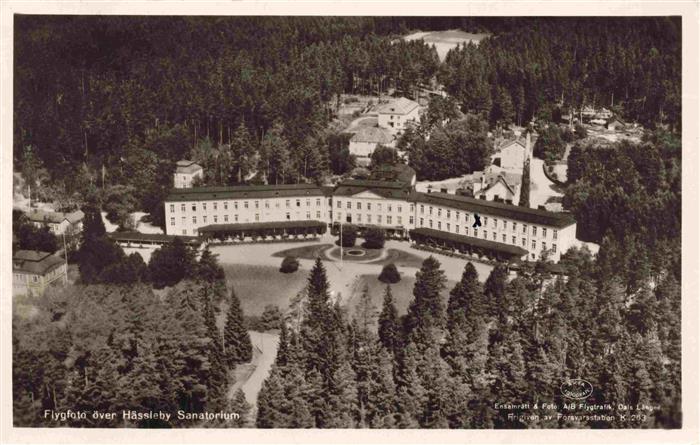 Haessleby Sweden Sanatorium Fliegeraufnahme