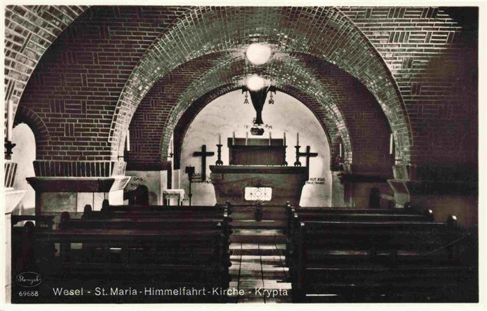 WESEL Rhein St Maria Himmelfahrt Kirche Krypta
