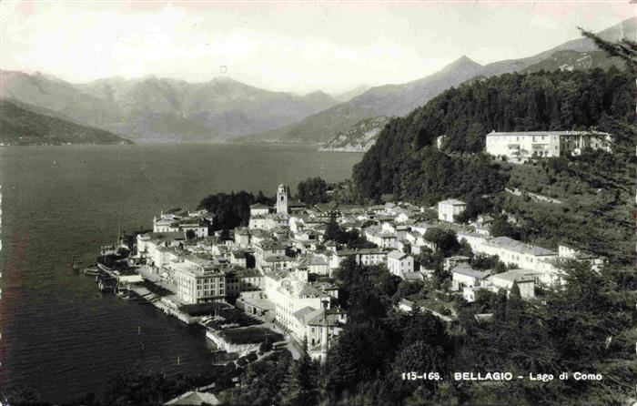 Bellaggio Bellagio Lago di Como IT Fliegeraufnahme