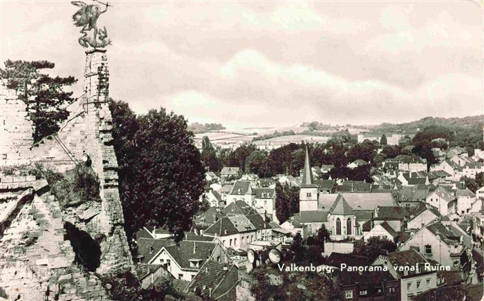 Valkenberg Limburg NL Panorama vanai Ruine