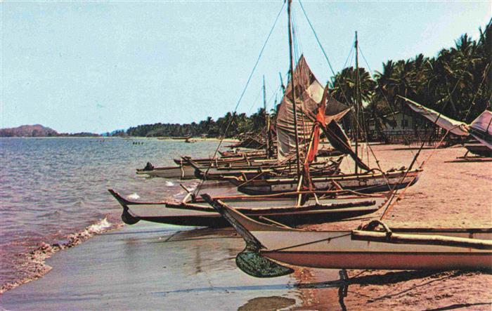 Bawang Beach Bauang Philippines La Union serves as a base for local fishermen