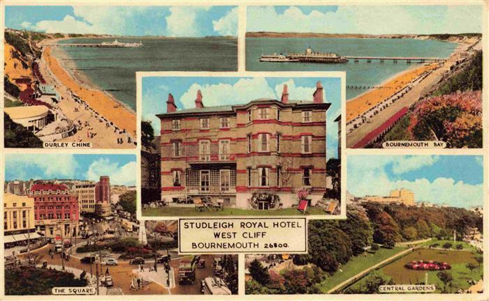 Bournemouth UK Durley Chine Bay Square Central Gardens Studleigh Royal Hotel Wes