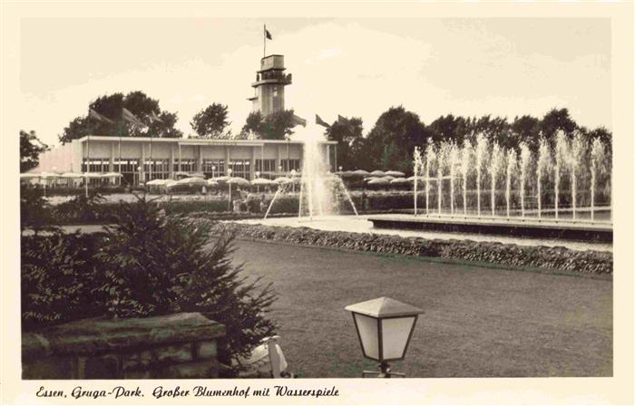 EssEN  Ruhr Gruga-Park Grosser Blumenhof mit Wasserspiele