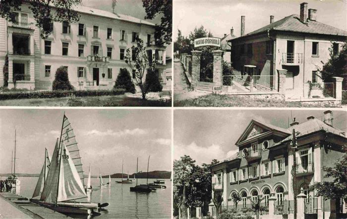 Balatonfuered HU Hotels Restaruant Hafen am Ballaton Segelboote