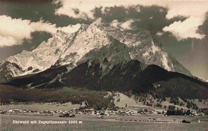 Ehrwald Tirol AT mit Zugspitzmassiv