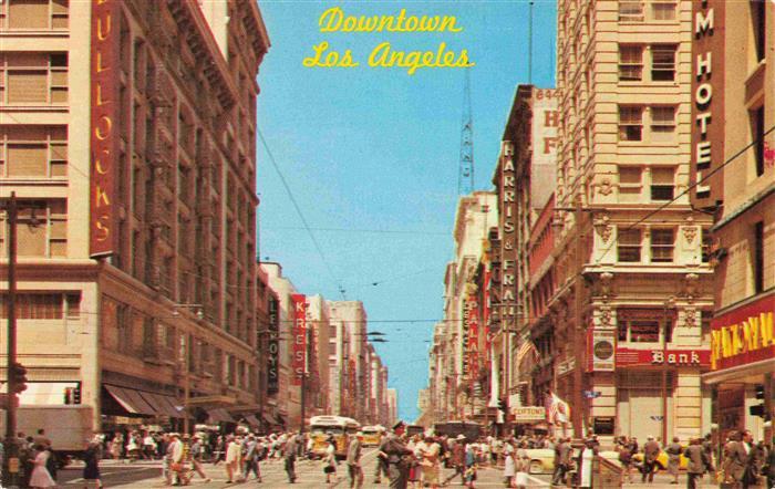 LOS ANGELES California USA Broadway Street scene of downtown
