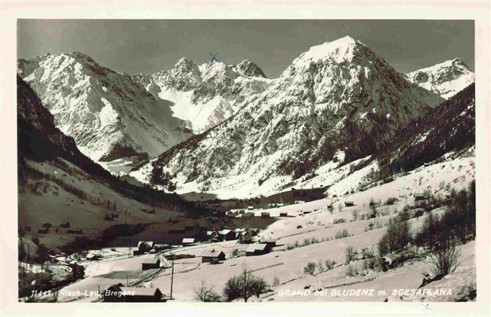 Brand  Vorarlberg AT Winterpanorama Scesaplana