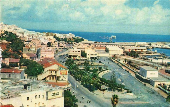 TANGER Tangier Tangiers Maroc Avenue d'Espagne et la gare