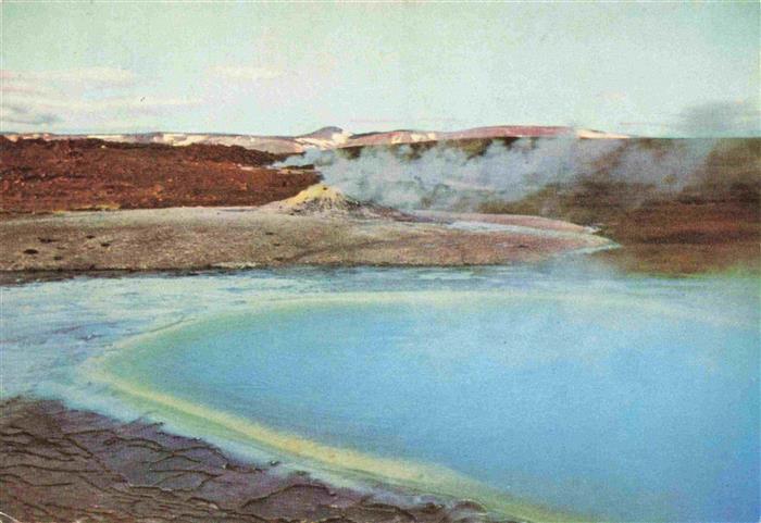 Hveravellior Iceland Hot spring area Glaciers