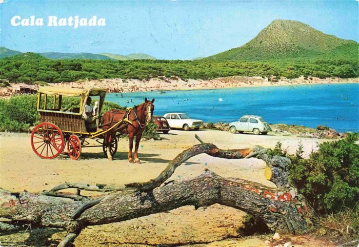 Cala Ratjada Balleares Mallorca ES Cala Guya Pferdekutsche
